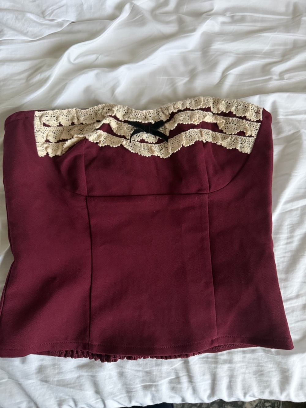 Edikted Burgundy Tube Top with tags